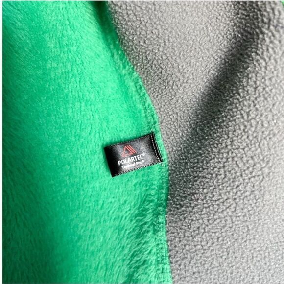 Patagonia Polartec Fleece Full‎ Zip Jacket R4 Womens Small Kelly Green Gorpcore - Picture 9 of 9
